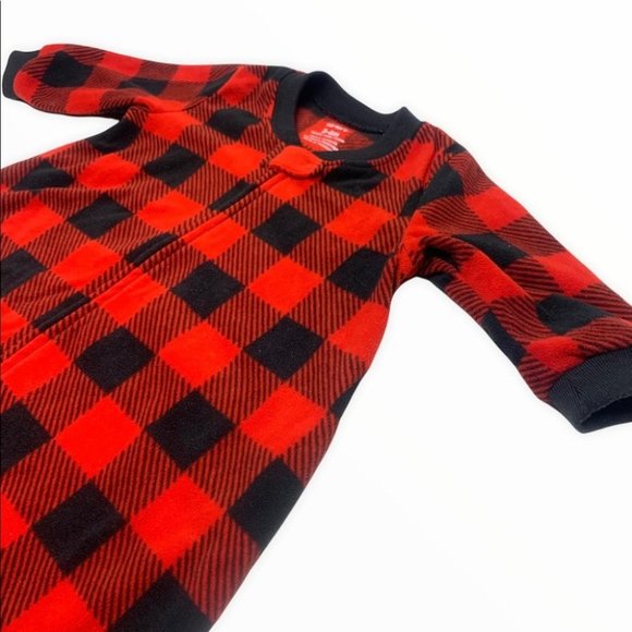 ❌SOLD❌ •Carter’s Fleece Tartan Buffalo Plaid Christmas Sleepsack - Picture 2 of 5